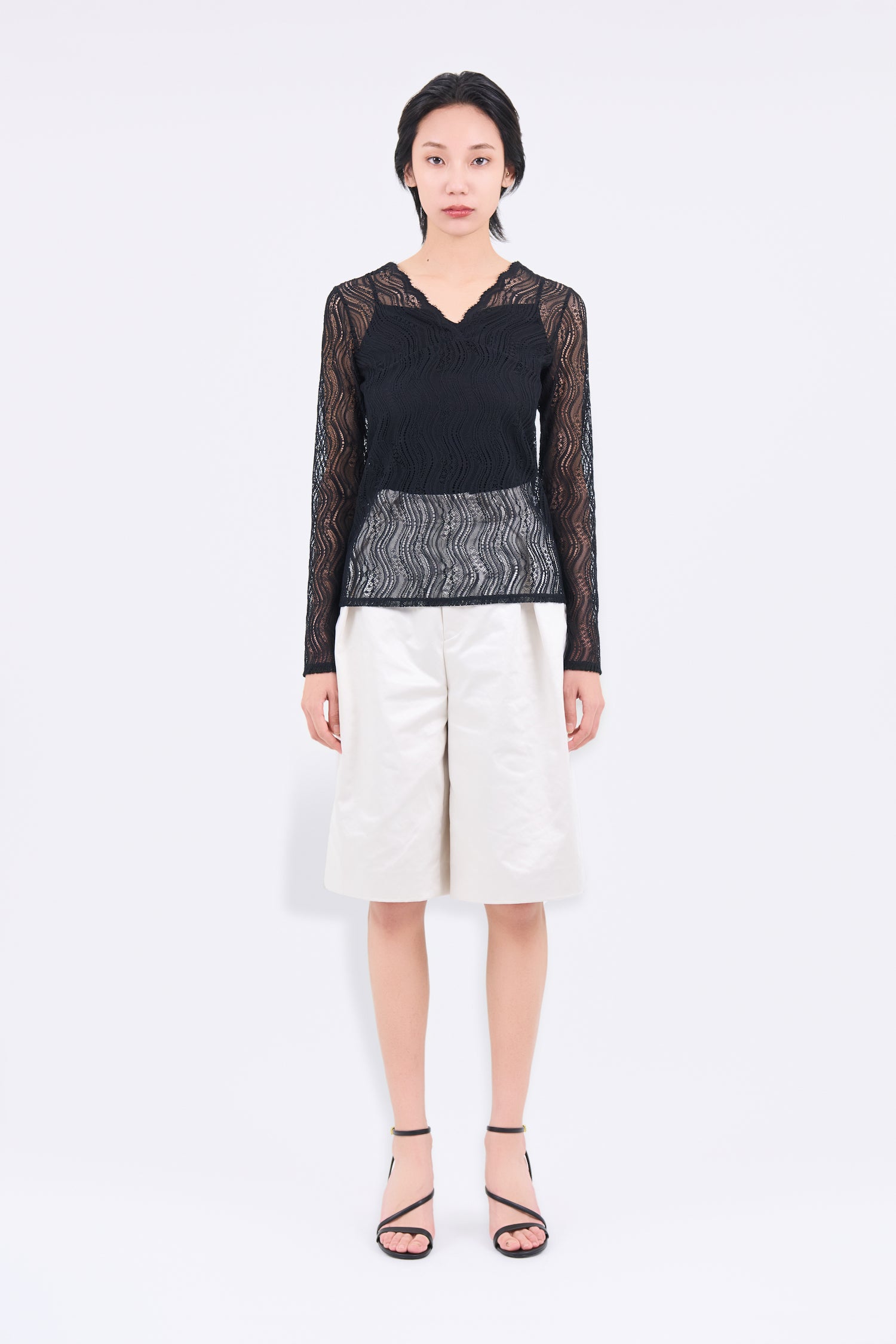 MURRAL ストレッチレーストップス mame - MURRAL ストレッチレース