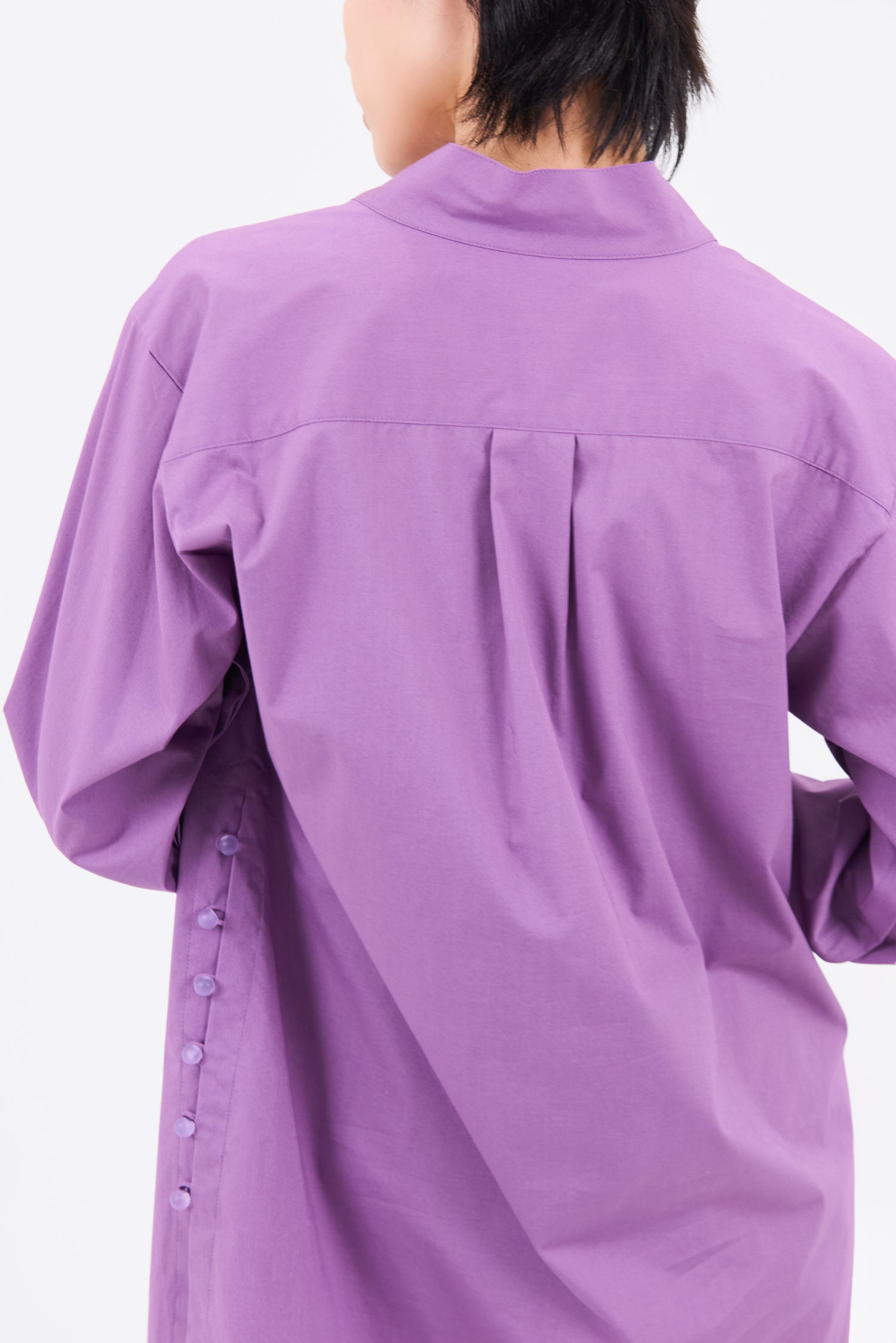 Slit skipper shirt (Purple)