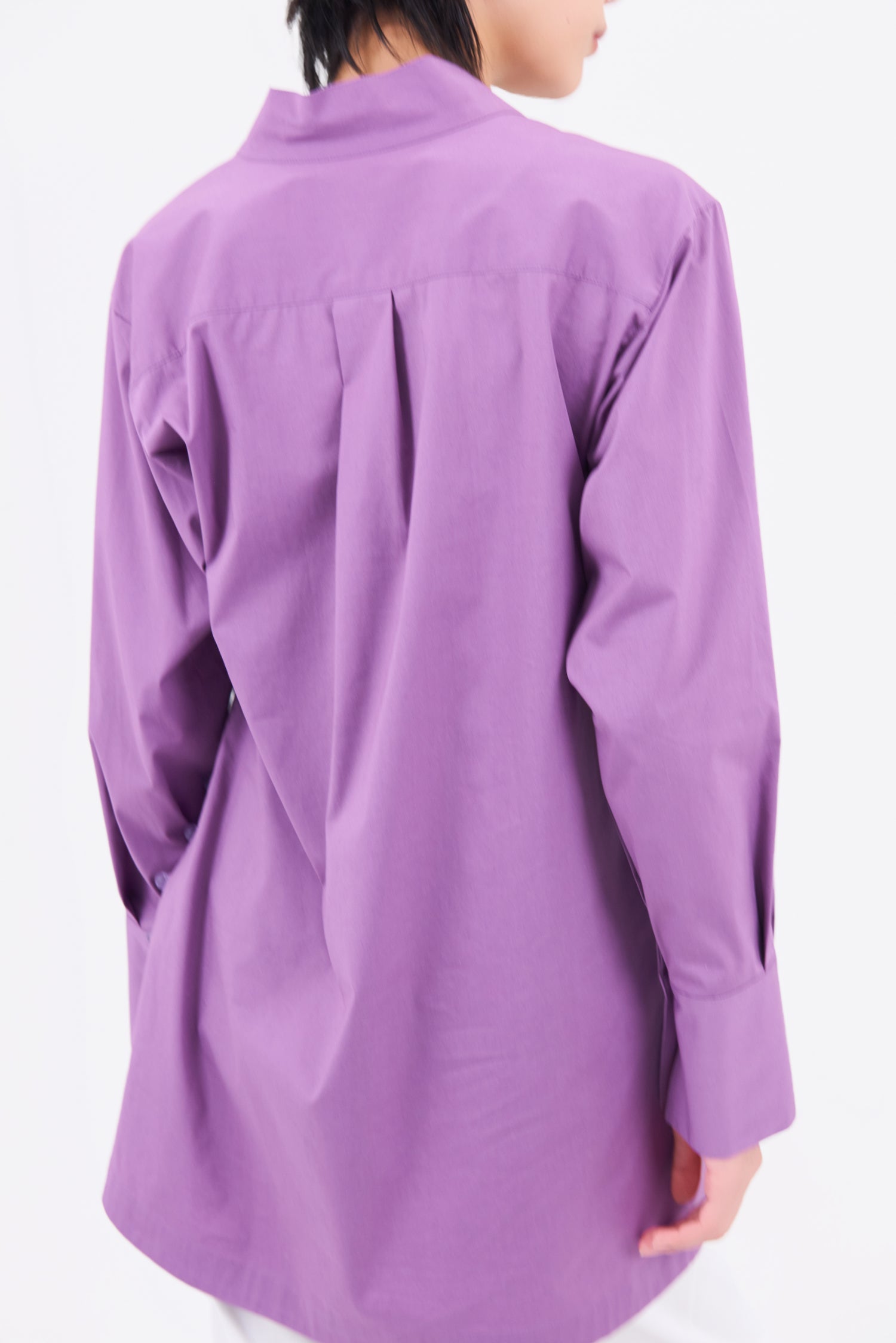 Slit skipper shirt (Purple)