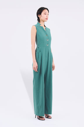 Branching jumpsuit (Green)