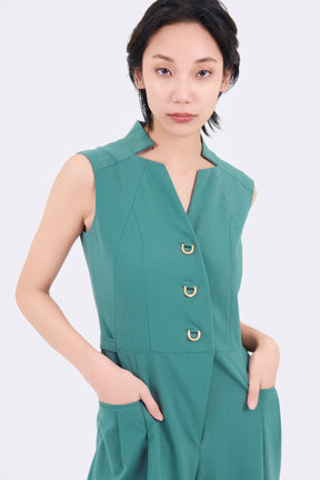 Branching jumpsuit (Green)