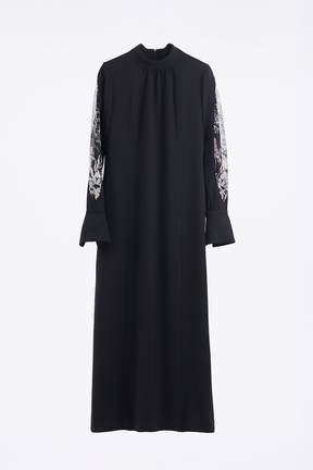 Petal sleeve lace dress (Black)｜予約商品 5月末お届け