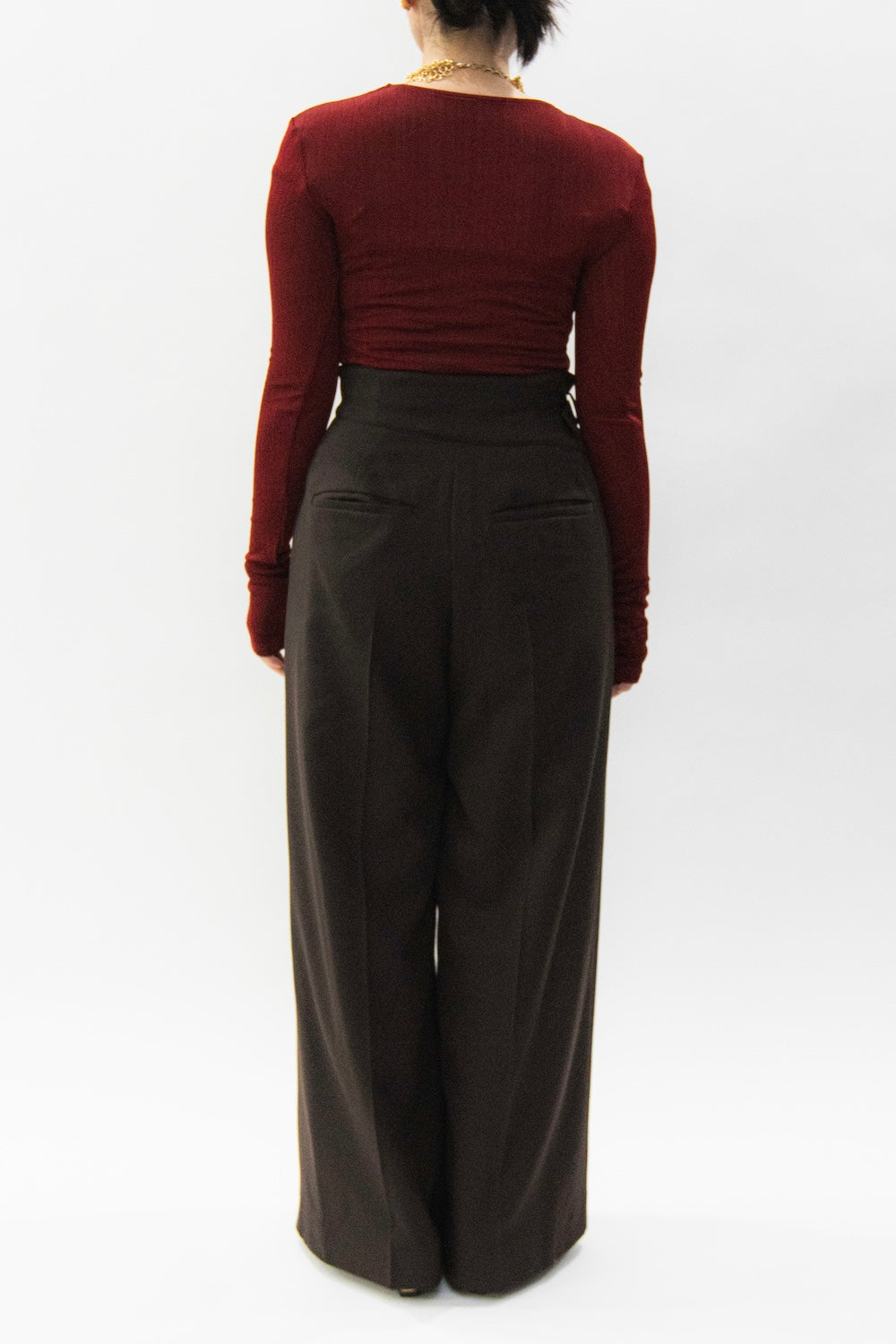 MURRAL Gurkha asymmetry slacks (Brown)