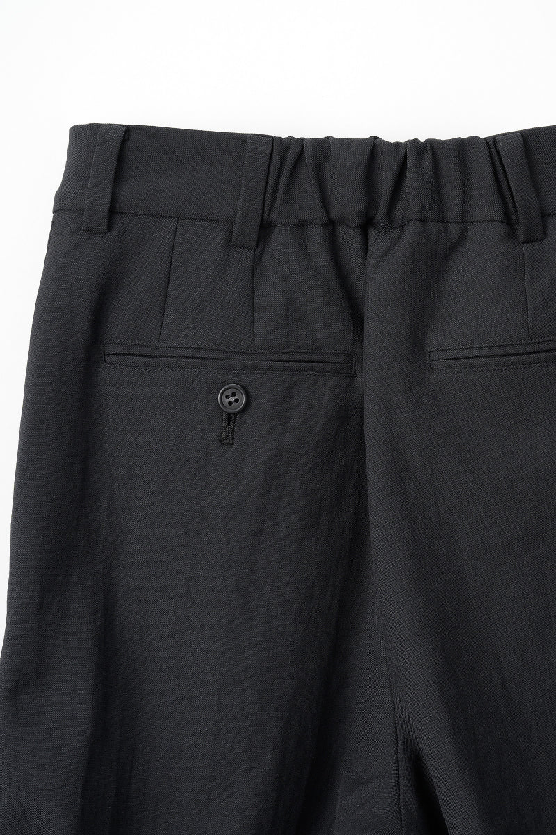 Veil embroidered layered slacks (Black)