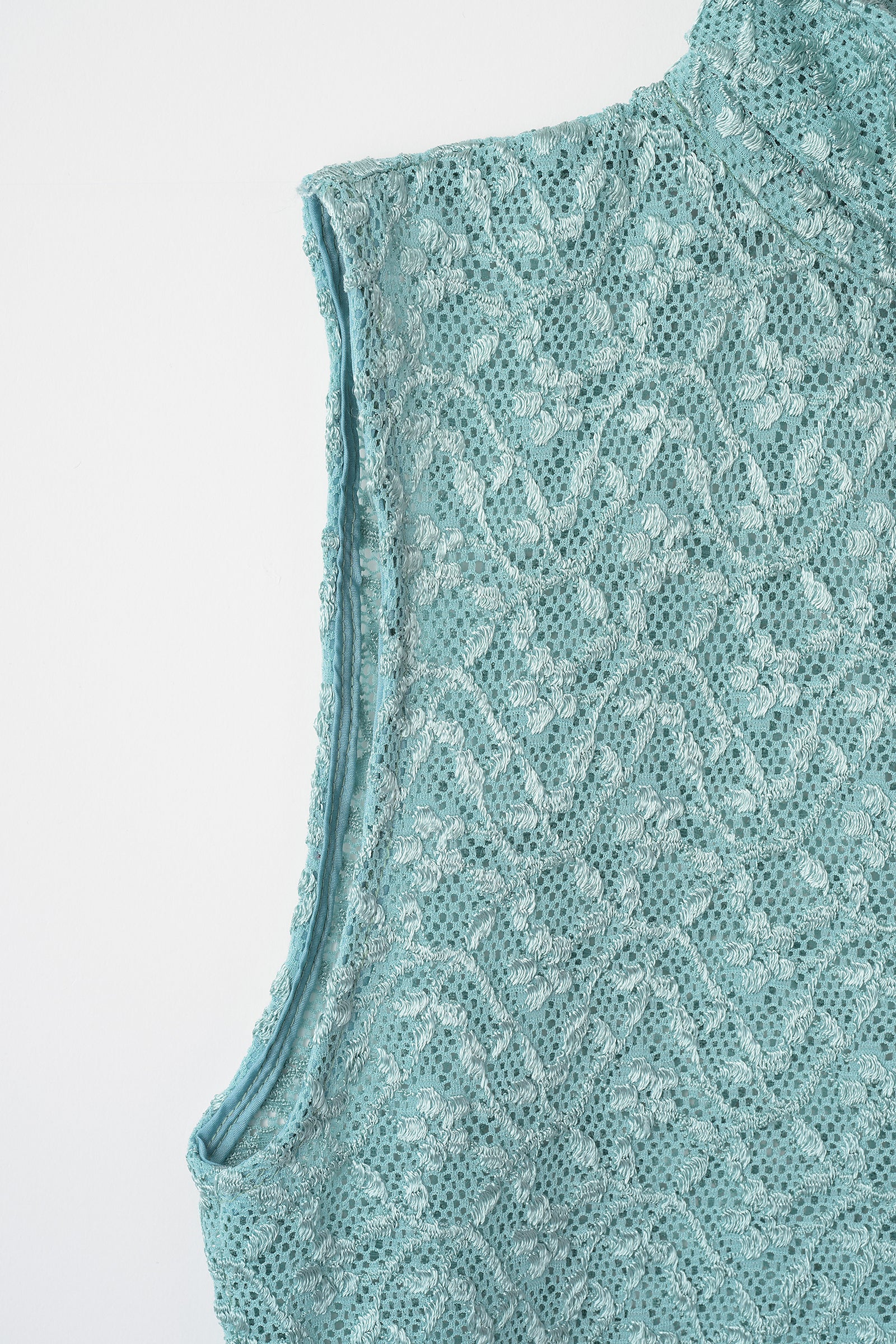 Stretch lace sleeveless top (Mint)