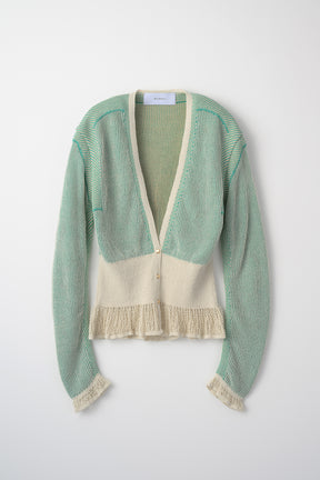 Pigment knit cardigan (Mint)