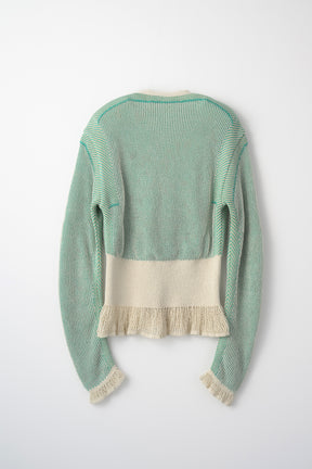 Pigment knit cardigan (Mint)