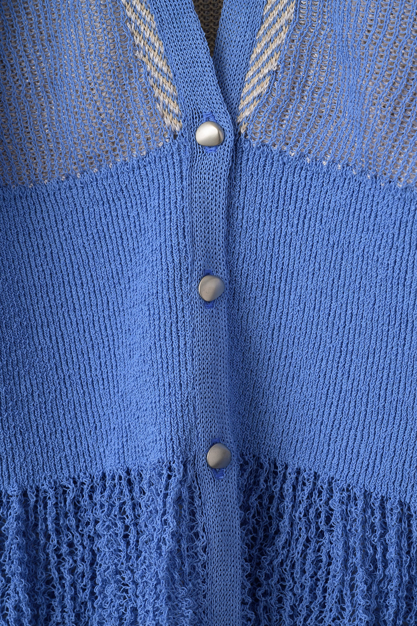 Pigment knit cardigan (Blue)