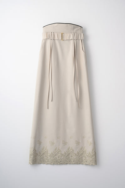 スカート MURRAL Morpho embroidery skirt (Black) Morpho embroidery skirt (Black)