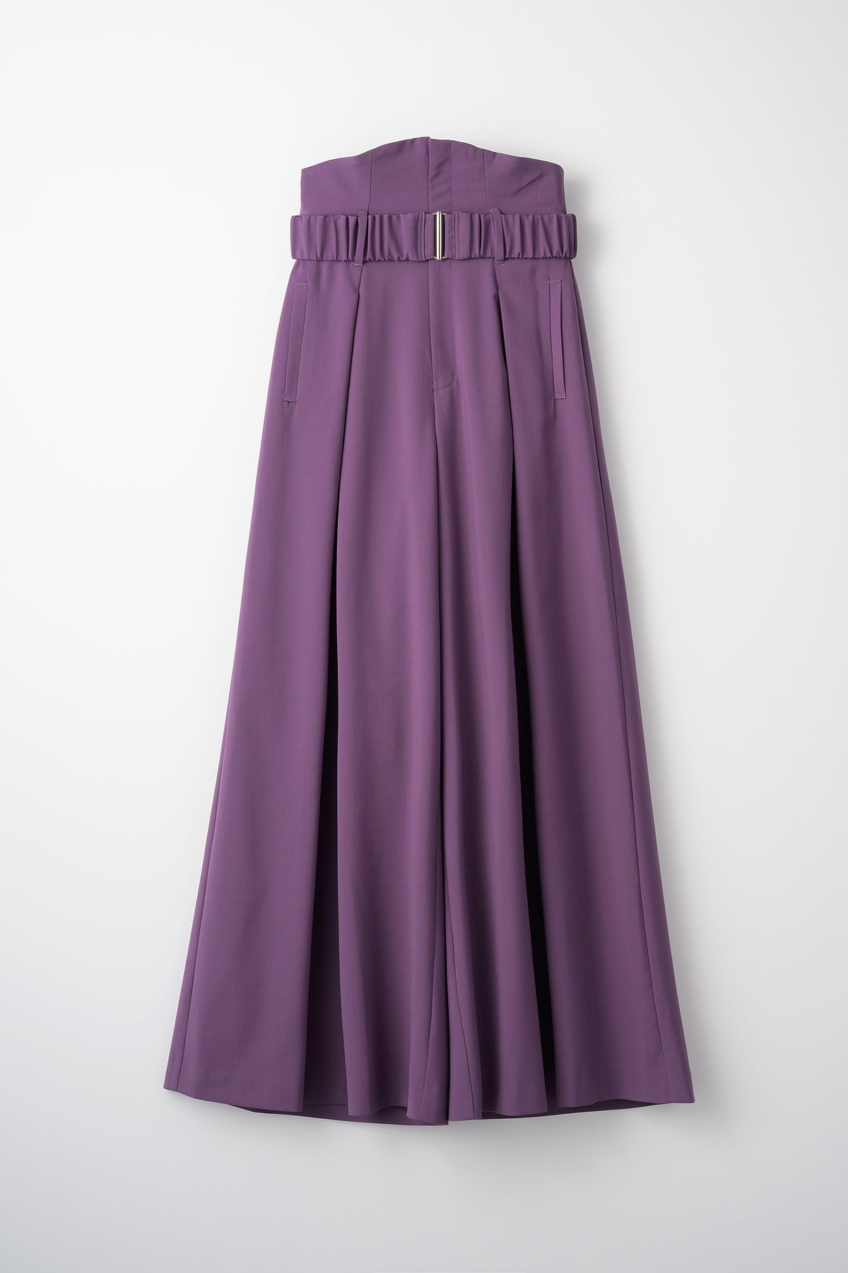 Contrast wide slacks (Purple)