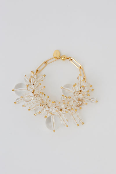 Dripping clear bracelet (Gold)