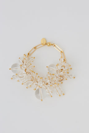 Dripping clear bracelet (Gold)