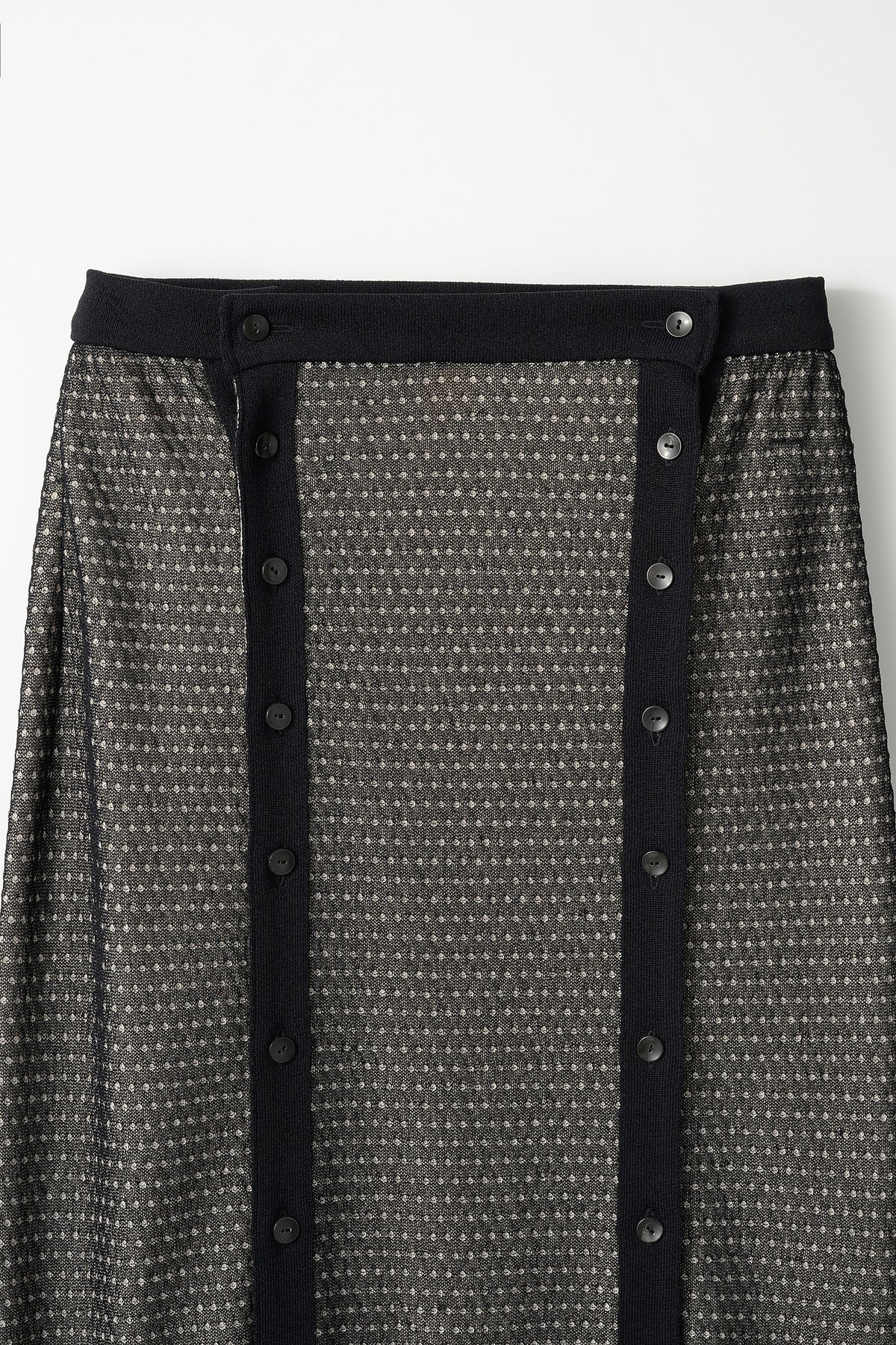 Jewel knit skirt (Black)