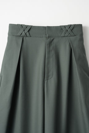 Ivy wool culottes (Khaki)