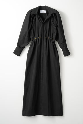 "DEAR" shirt dress (Black)