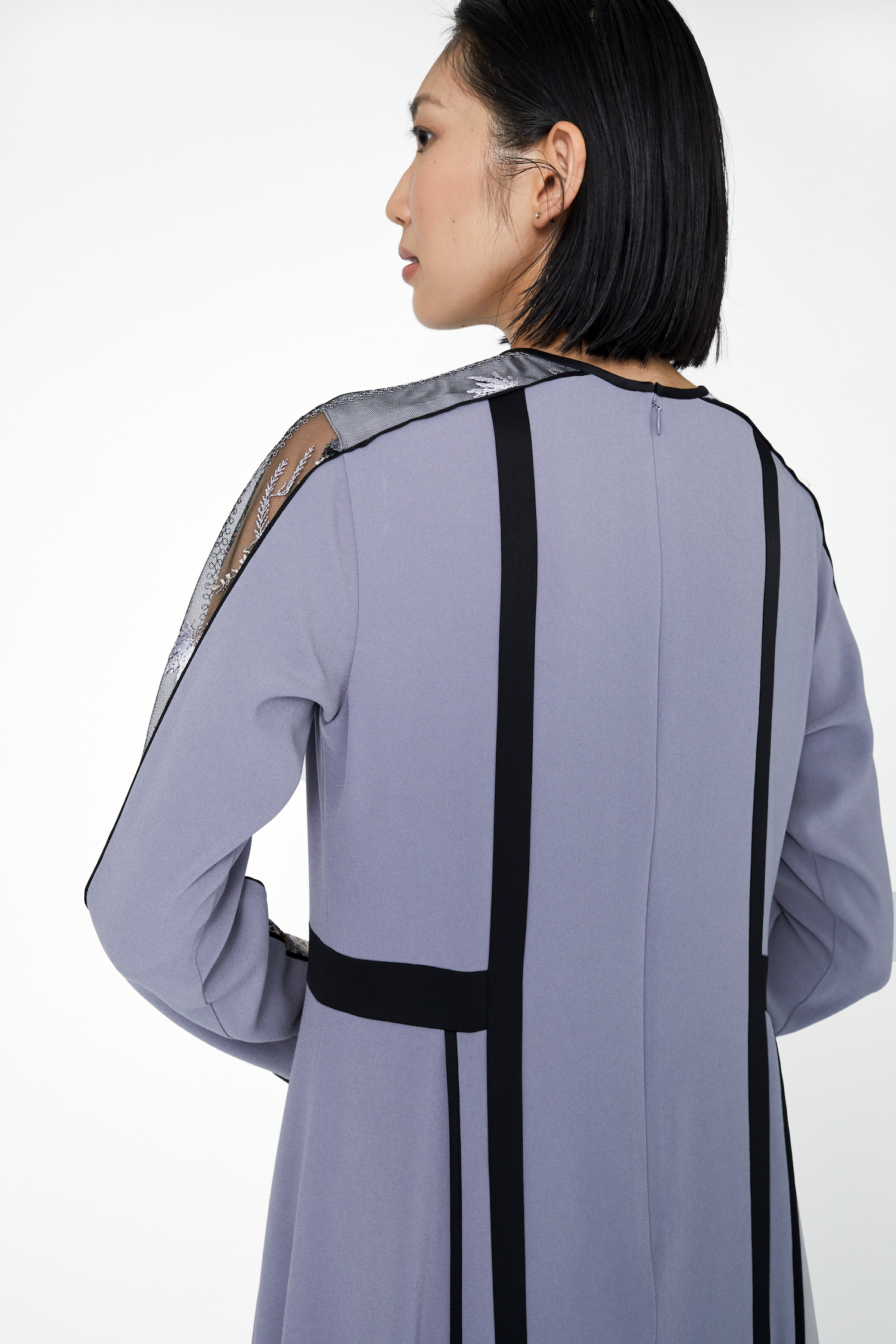 Framed flower lace dress (Purple) Framed flower lace dress (Purple)