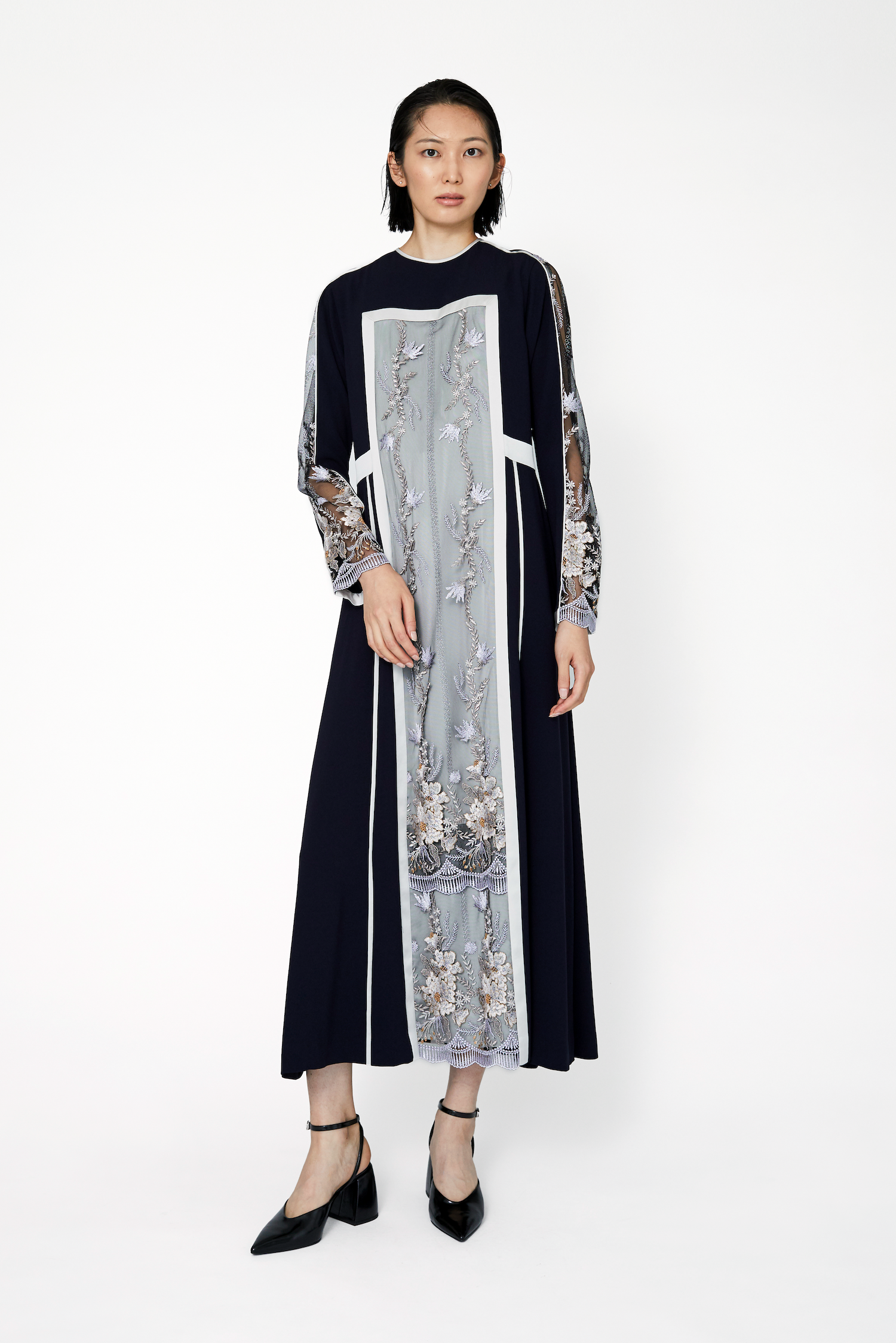 スーツ・フォーマル・ドレス MURRAL framed flower open long スーツ・フォーマル・ドレス MURRAL framed flower open long