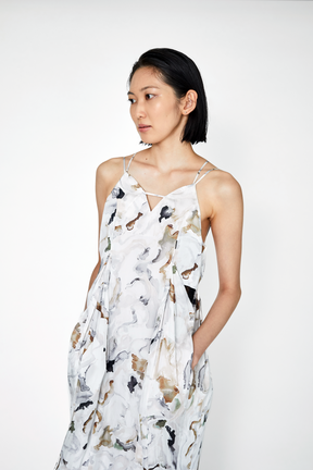 Dipsacus camisole dress (White)