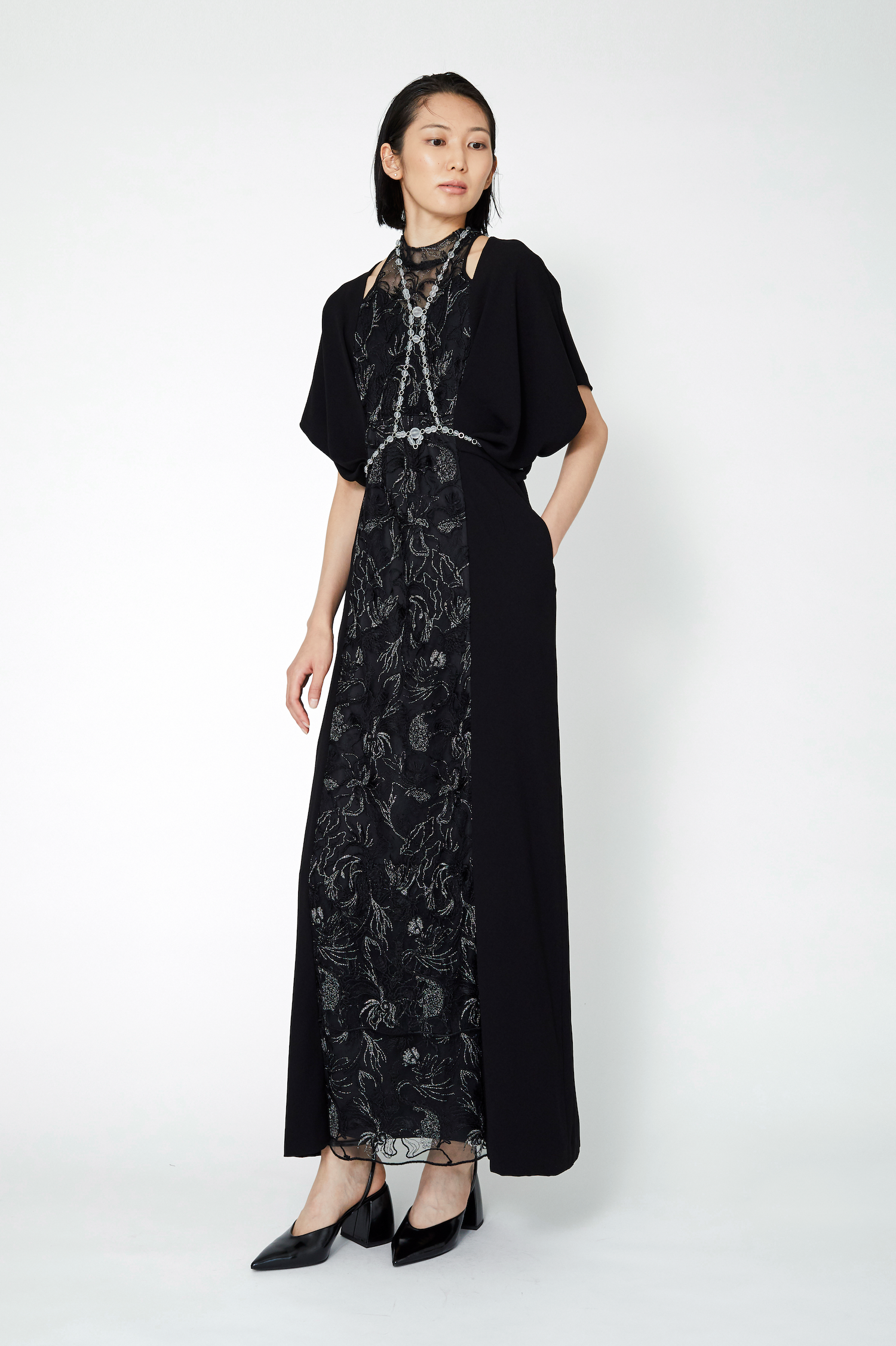タグ付き新品 完売Seem flower lace dressサイズ0 Seem flower lace dress (Black)