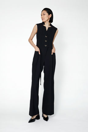 Branching jumpsuit (Black)