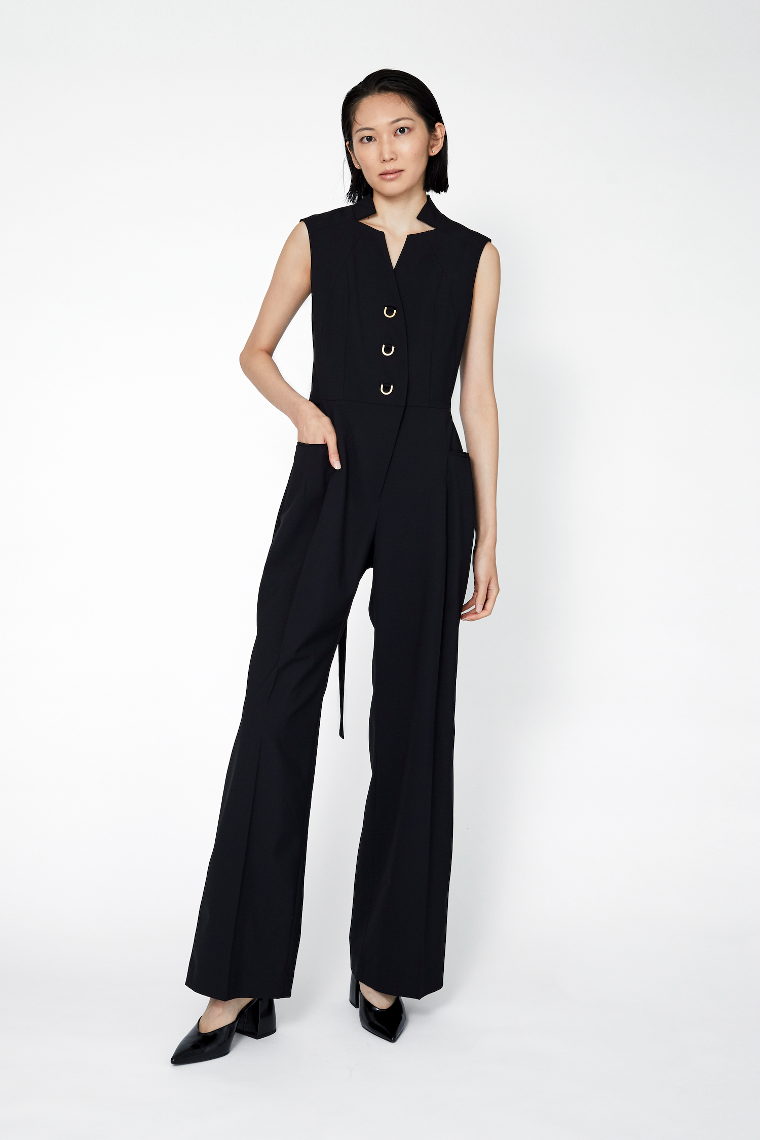 Branching jumpsuit (Black)