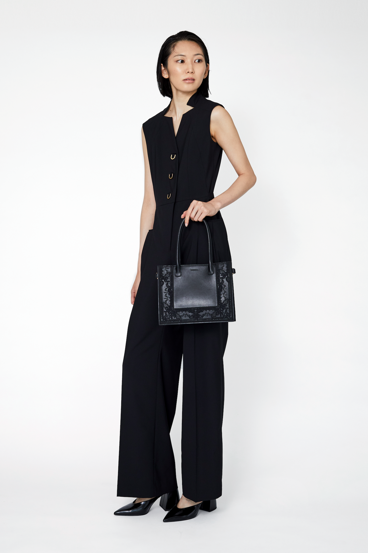 Branching jumpsuit (Black)