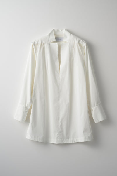 Slit skipper shirt (White)