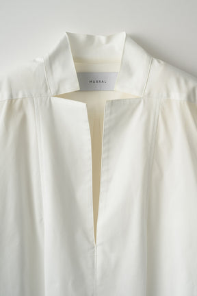 Slit skipper shirt (White)