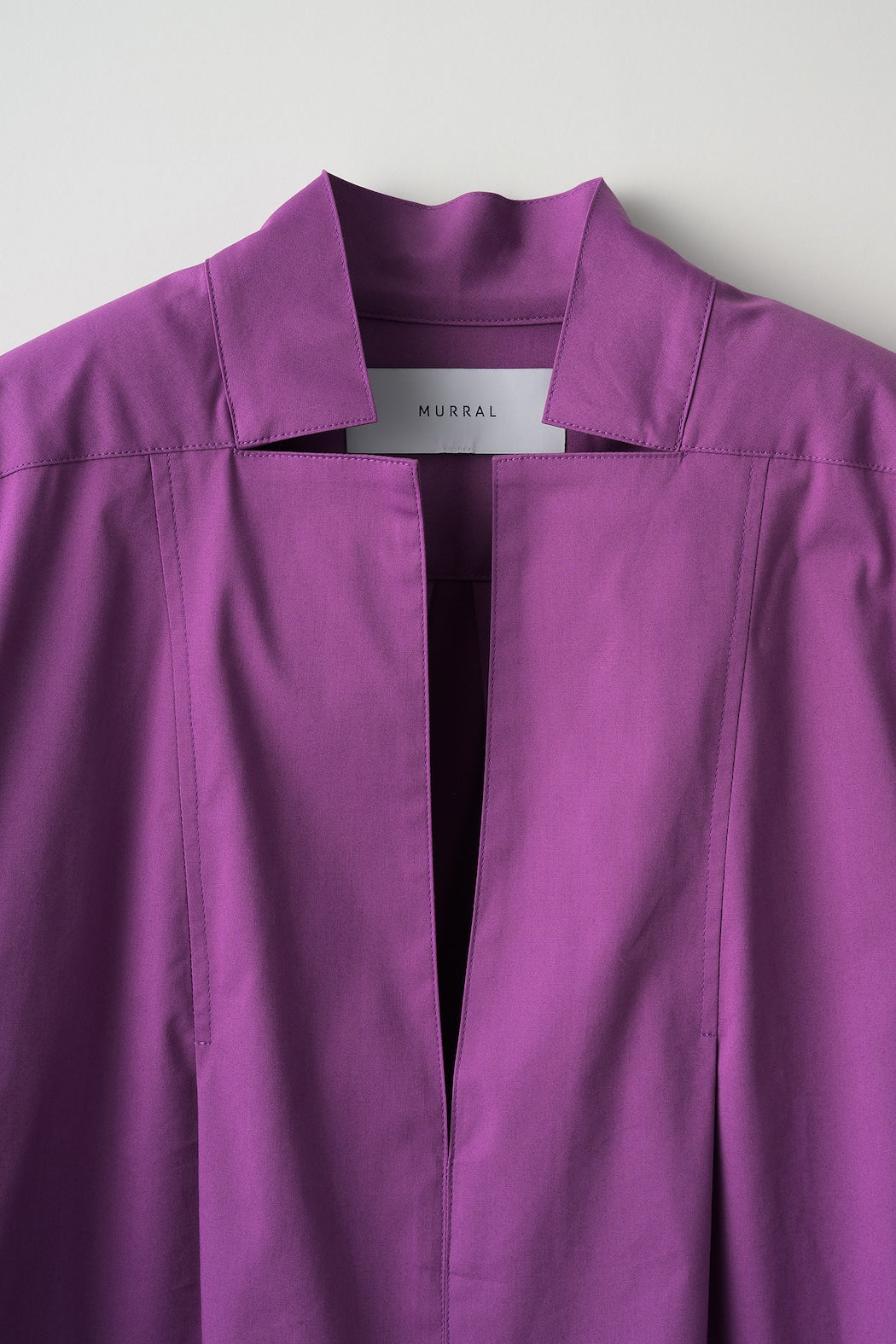 Slit skipper shirt (Purple)