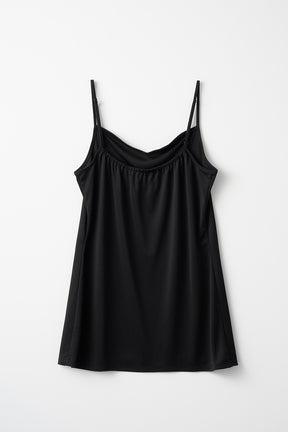 Seem flower lace sleeveless tops (Black)