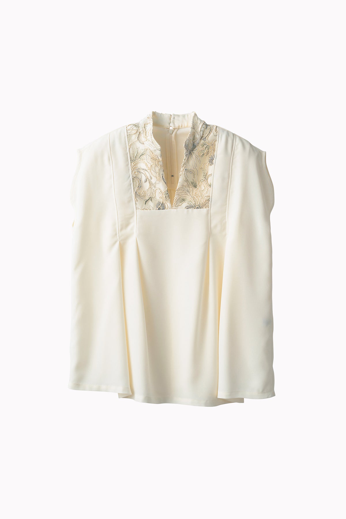 Seem flower lace tops (Ivory)