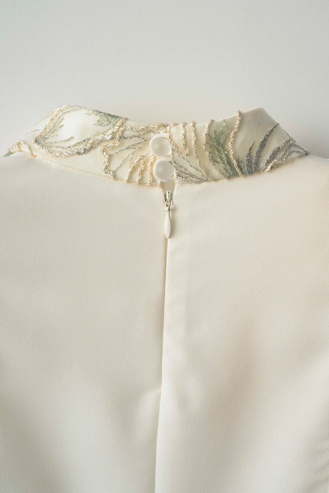 Seem flower lace tops (Ivory)