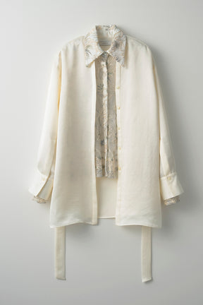 Seem flower lace shirt (Ivory)