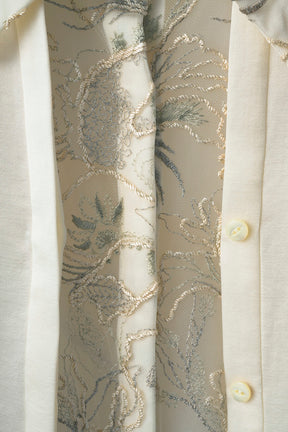 Seem flower lace shirt (Ivory)