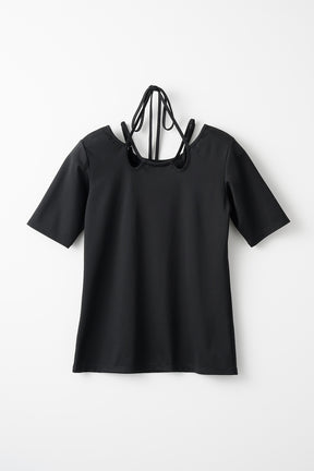 Ivy halfsleeve tops (Black)