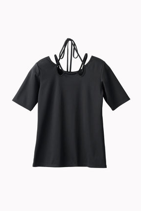 Ivy halfsleeve tops (Black)