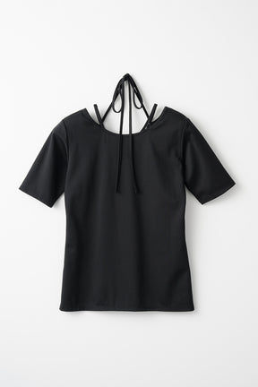 Ivy halfsleeve tops (Black)