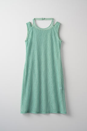 Stretch lace sleeveless tops (Mint)