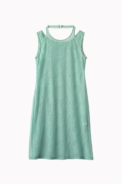 Stretch lace sleeveless tops (Mint)