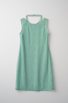 Stretch lace sleeveless tops (Mint)