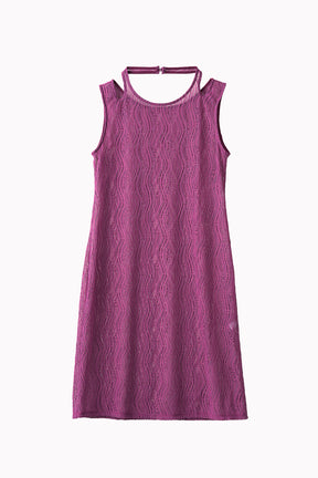 Stretch lace sleeveless tops (Purple)