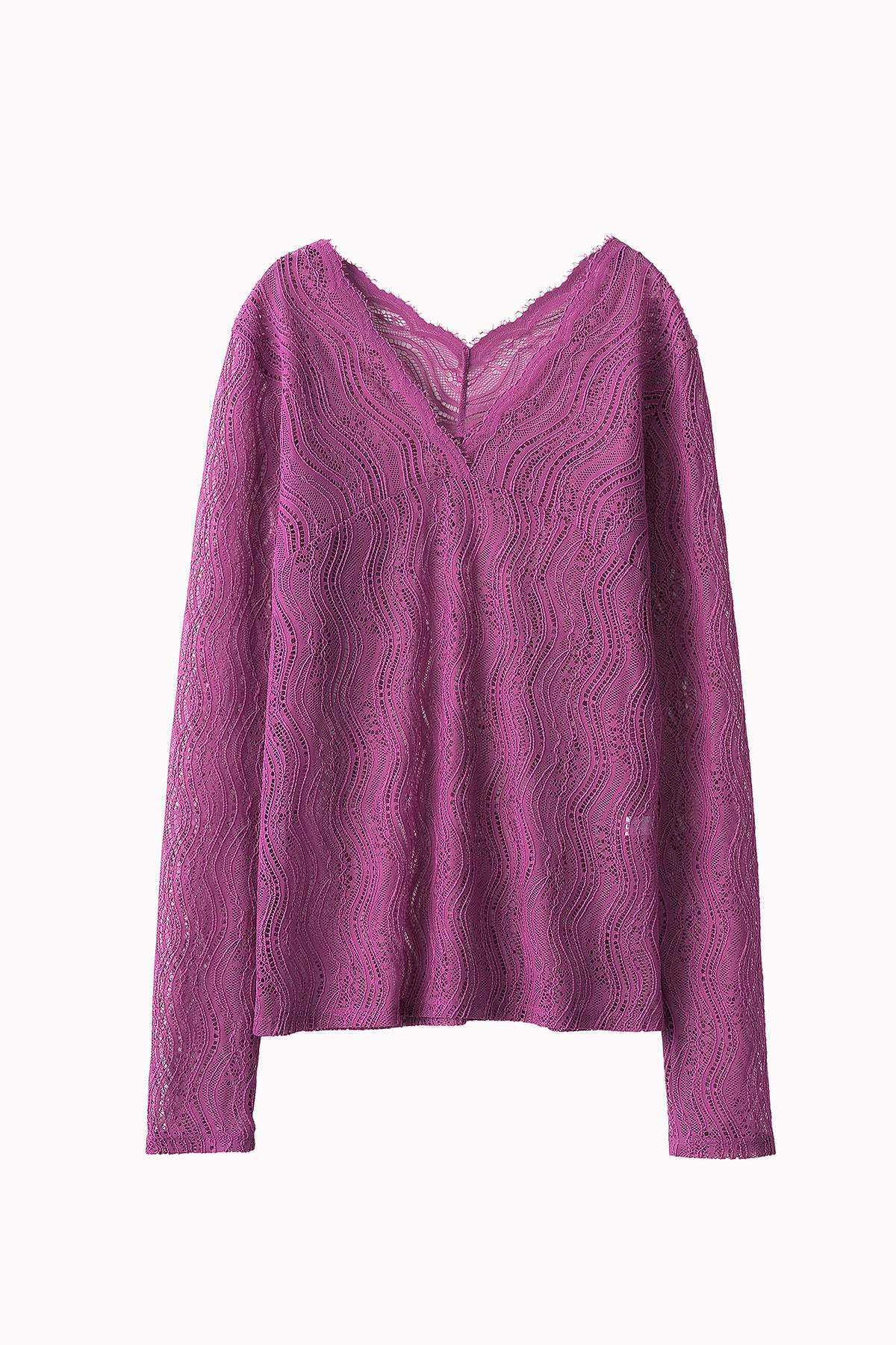 Stretch lace tops (Purple)