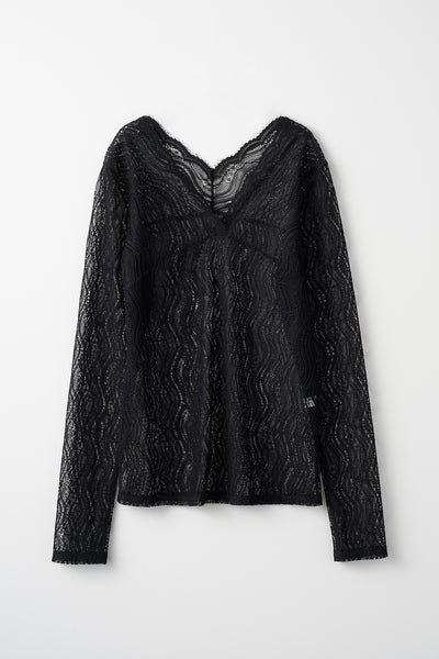 Stretch lace tops (Black)