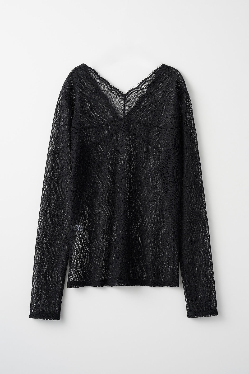 Stretch lace tops (Black)