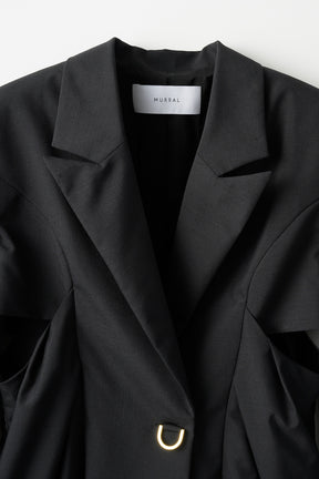 Peephole jacket (Black)