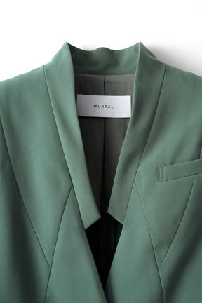 Branching half sleeve jacket (Green)