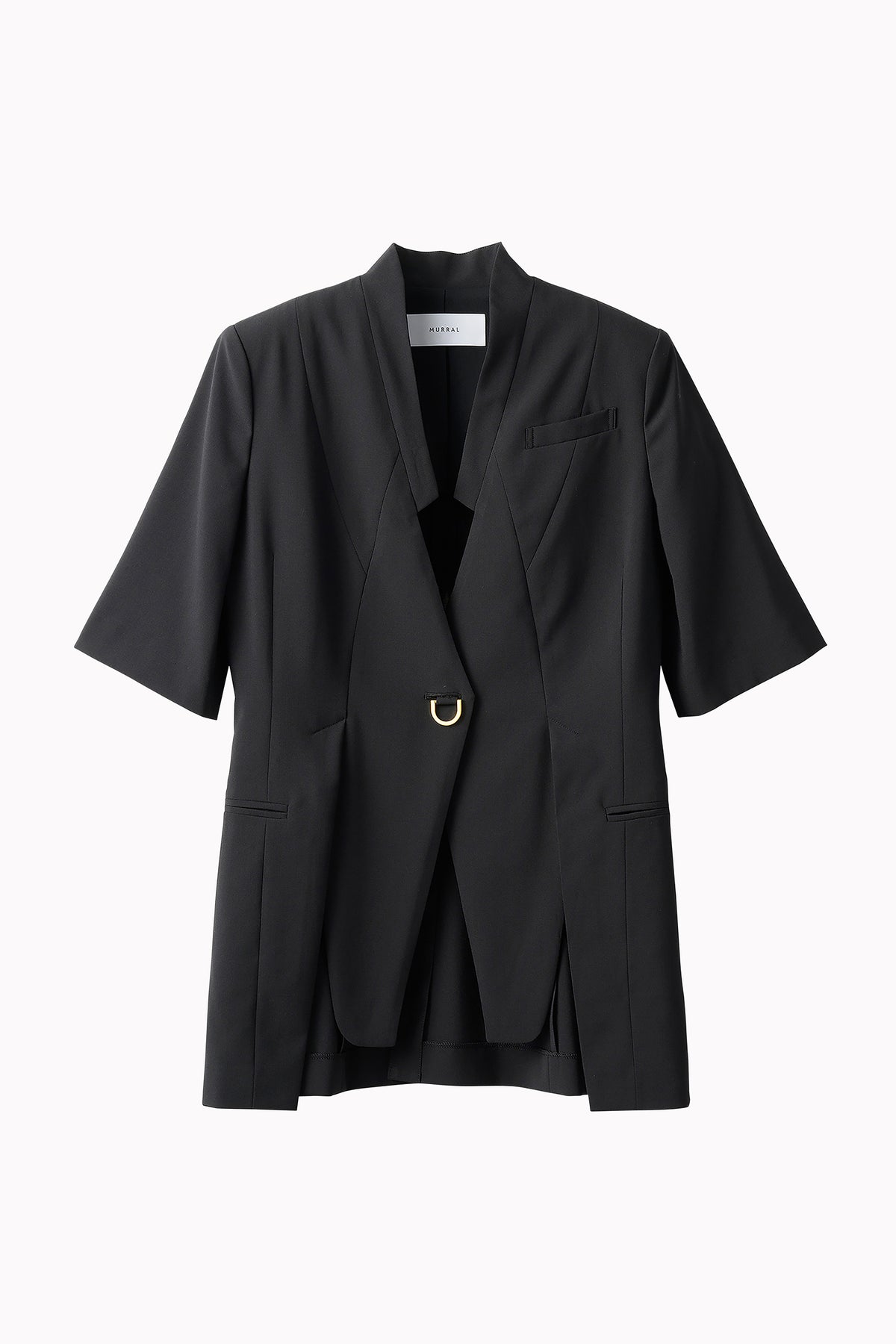 Branching half sleeve jacket (Black)