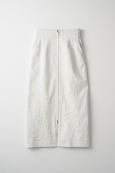 Cucurbita embroidered skirt (White)