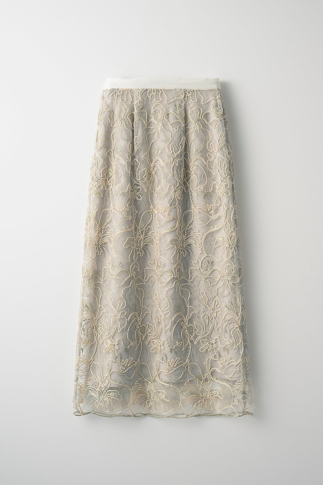 Seem flower lace skirt (Ivory)