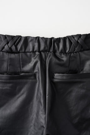 Ivy half slacks (Black)